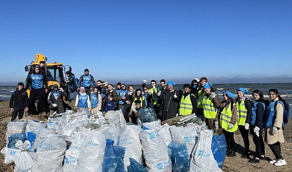 На берегу Каспия состоялось ключевое мероприятие Всероссийской акции «Вода России»