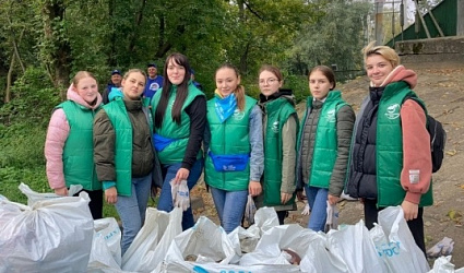Еще одна тонна собранного мусора