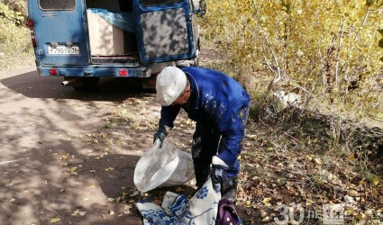 Татарстанец в одиночку 15 лет убирает мусор в лесах и на берегах Камы