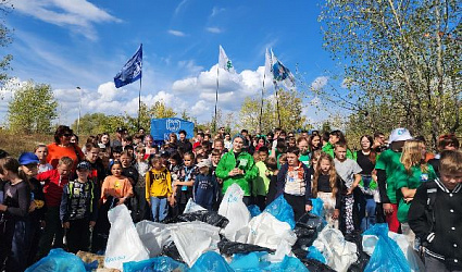 160 юных экологов очистили берег реки Казанки