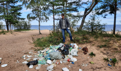 Ладожское озеро очистили от мусора