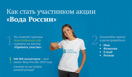 Как стать участником акции «Вода России»