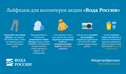 Лайфхаки для волонтеров акции «Вода России»
