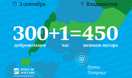450 мешков мусора за час