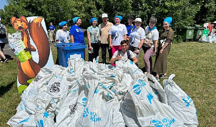 «Вода России» в Уфе: волонтёры собрали 1000 мешков мусора на набережной