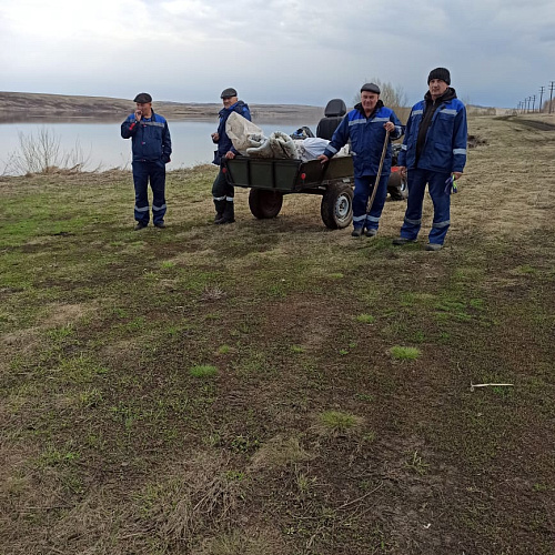 Куюргазинский район д.Старая Отрада, Куюргазинское водохранилище (р. Куяныш), 17.04.2025